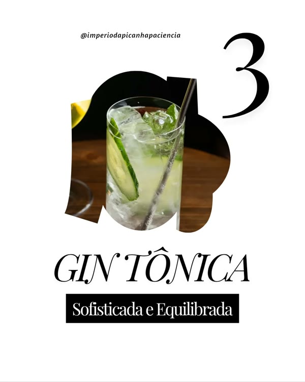 Gin tônica: sofisticada e equilibrada