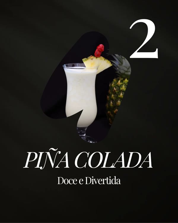 Piña colada: doce e divertida