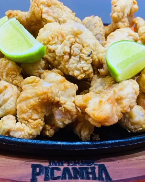 Frango a passarinho com limão na chapa